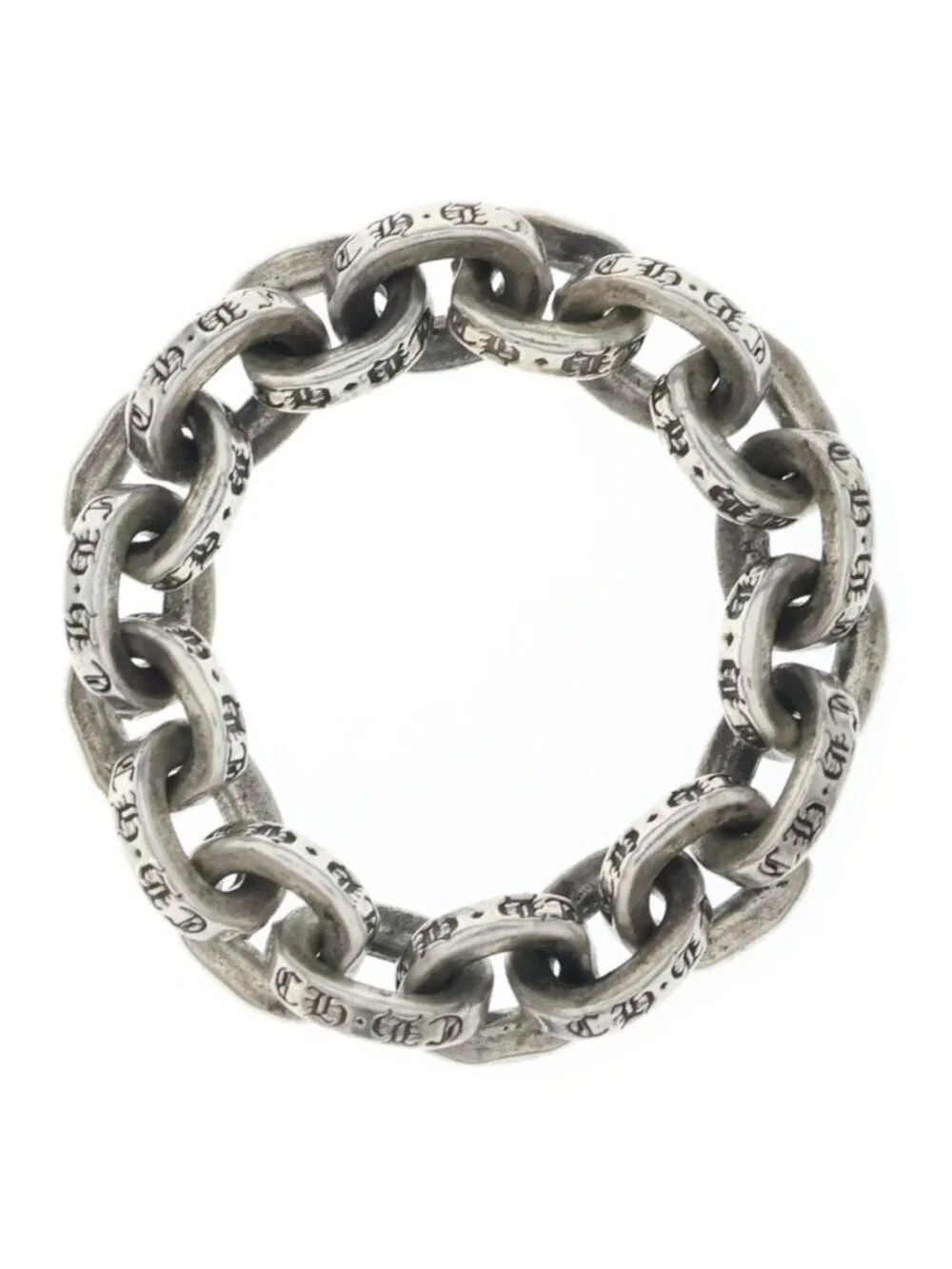 Chrome Hearts Paper Chain Ring Silver